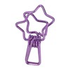 100pcs Star Binder Clips Cute Cartoon Hollow Strong Clamping Force