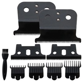 Zafina-UP 2 Pack Black Replacement Blades Compatible for Andis T-Out-liners GTX GTO Trimmer Fit for Hair Clippers Model #04710/04521