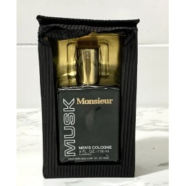 Dana Vintage Dana ~ Monsieur Musk ~ 4 oz cologne splash ~ new with box READ