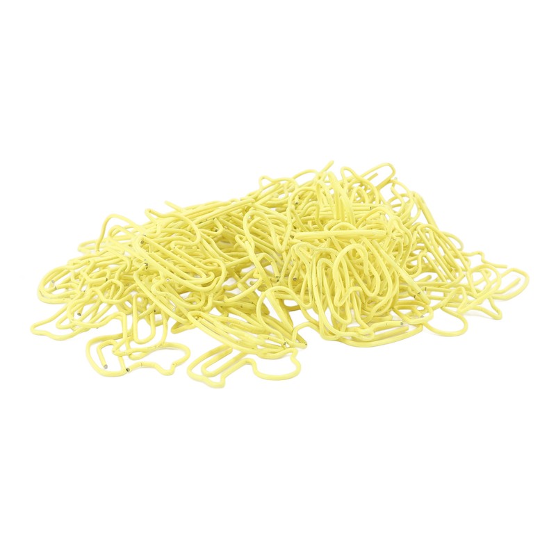 100pcs Paper Clips Cute Duck Shaped Decorative Metal Paperclips with