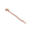 jewellerybox Rose Gold Plated Sterling Silver Belcher Extender Chain -