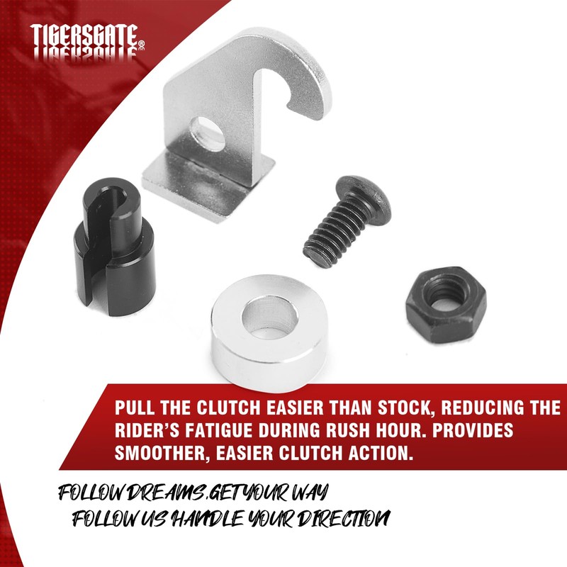 TIGERSGATE Twin Cam Easy Pull Clutch Lever Kit Designed for