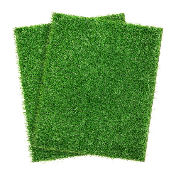 Artificial Dog Grass Pee Pad 20”x 25” 2Pack, Washable Indoor Potty Training Replacement Turf for Puppy, Reusable Realistic Grass for Dogs