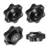 M METERXITY 4-Pack 6 Star Knobs, M6 Female Thread 31mm