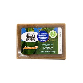 bienestar NEEM ERFRE Jabon Intimo o piel muy sensible Corporal de Hoja de Neem- Artesanal Vegano Natural Tea TREE Aceite Oliva- Sin Parabenos Petrolatos Grasa Animal (Individual)