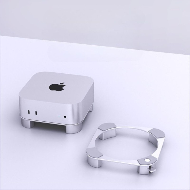 Mac mini M4 Stand, Built-in Cooling, Power Button Access, Aluminum