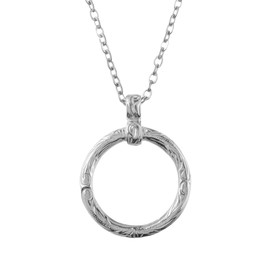 Cisst liber Ring Necklace, Hawaiian Jewelry, Men's, Women's, Sunglass Holder, Glasses Holder, Necklace, Ring, Hawaiian Sunglasses, Glasses, Stainless Steel, Always On, Silver, Gold, 17.7 - 19.7 inches