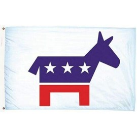 Trade Winds 3x5 Democrat Democratic Party Flag 3'x5' House Banner Brass Grommets Fade Resistant Premium