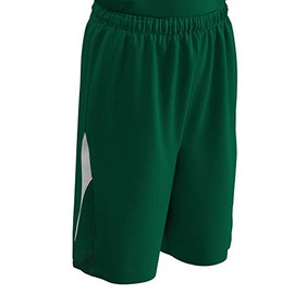 Champro Unisex-Youth Pivot Reversible Basketball Shorts, Forest Green, White, Youth Large