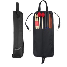 Fiozinx Drum Stick Bag, Drum Sticks Holder Drumstick Percussion Carrying Case Drumsticks Bag Handbag Oxford Bag Gift for Drumsticks, Drummers, Beginners in Band (Black)