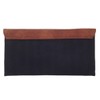Color Block Flat Canvas Clutch, Brown