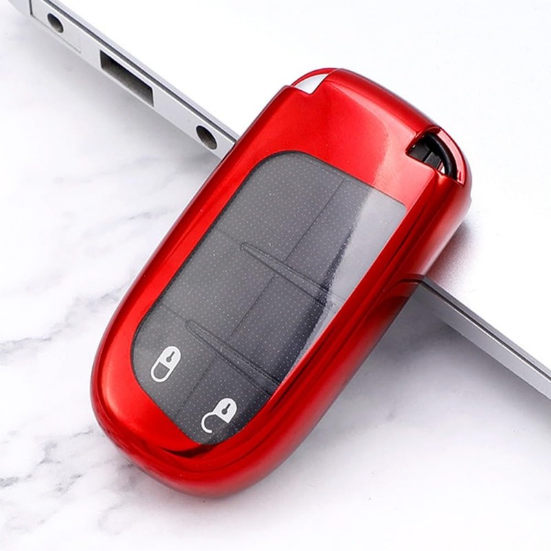 Z.MYUKI Compass Key Case with Key Fob for Jeep Compass