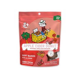 Shameless Pets Soft-Baked Dog Treats - Apple Cider Donut Grain-Free Dog Snacks for Medium & Large Dogs, Natural & Healthy Dog Chews, Doggy Treats for Older & Senior Dogs, Made in USA