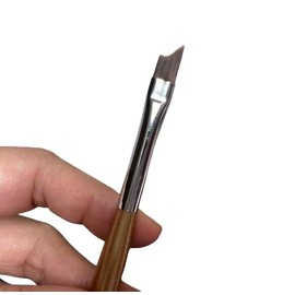 KATEOII Gold French Nail Brushes Manicure Tool Nail Art Brushes Handle Round Smudger Ombre Nail Brush Nail Drawing Brush Nail Painting Brush (French 1PK)