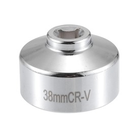 X AUTOHAUX Universal 38mm Car Oil Filter Socket Wrench Housing Cap Socket