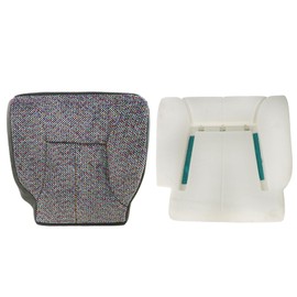 SecosAutoparts Driver Bottom and Foam Cushion Replacement Seat Cover Fabric Cloth Compatible with Dodge Ram 1500 2500 3500 4500 5500 1998 1999 2000 2001 2002