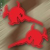 Sticker #A216 Swordfish U96 U-Boot Navy Crest Red 10 x