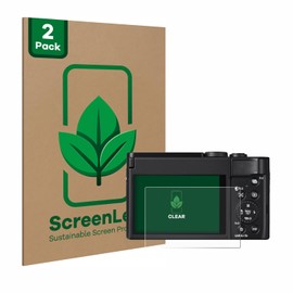 ScreenLeaf (Pack of 2) Protective Film for Panasonic Lumix DC-TZ99 [Sustainable Screen Protector, Film, Transparent, Scratch-Resistant]