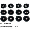 Replacement Ear Tips Compatible with Jabra Elite 10 Earbuds, Silicone