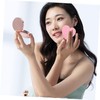 Baluue 10Pcs Heart Shaped Facial Cleansing Sponges Soft Wood Pulp
