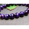 【hinryo】 8mm～14mm 5A パープルタイガーアイ 虎目石 ブレスレット ポーチ付き 天然石 パワーストーン (32456C