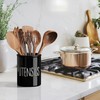 Barnyard Designs Ceramic Farmhouse Kitchen Utensil Holder for Countertop, Decorative