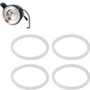 CYTGOUPER 4 PCS Silicone Distiller Sealing Rings,Countertop Distiller Gasket,High Temperature