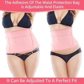 KTZCTPCA ZHENGFUO 5Pcs Neck Waist Essential Oil Pack Set with Chest Pads Washable Reusable Essential Oil Wrap Leakproof Oil Pack Wrap Adjustable Soft Flannel Oil Pack with Laundry Bag for Waist Neck Chest WN