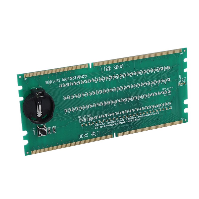 Two in One Desktop Motherboard Test Card DDR2 / DDR3