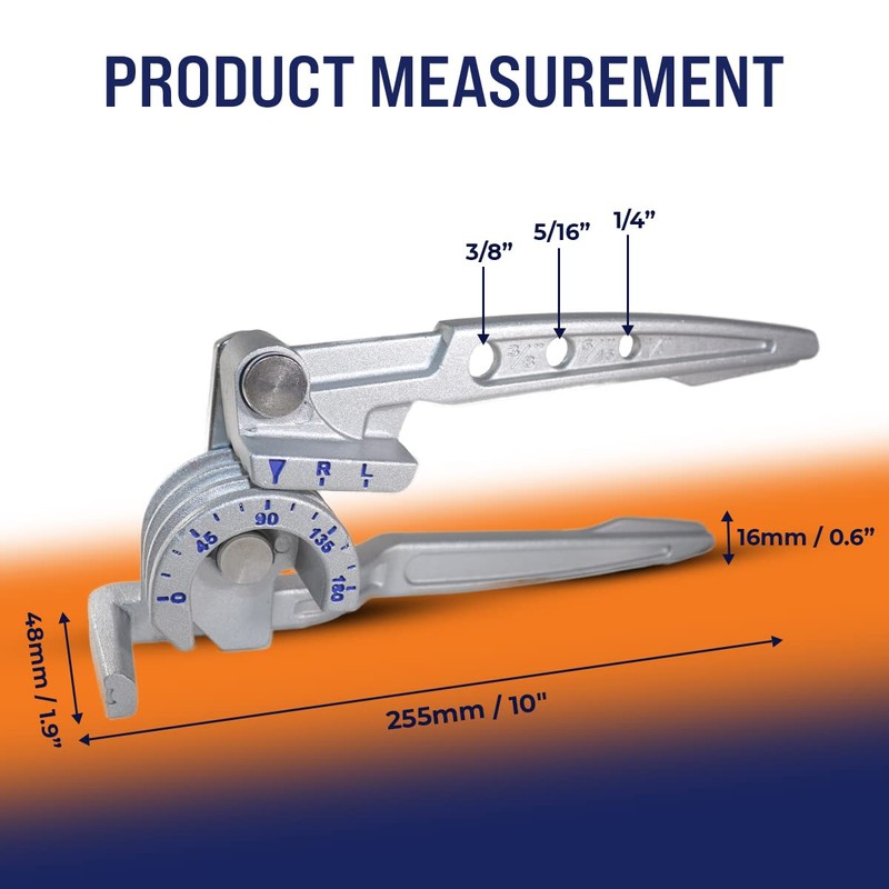 Goldman Service - 3-in-1 Manual Tube Bender - 180 Degree