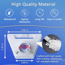 Starlink Gen 3 Pipe Adapter, Pole Mount Adapter Mounting Kit, Compatible with Starlink Standard Dish