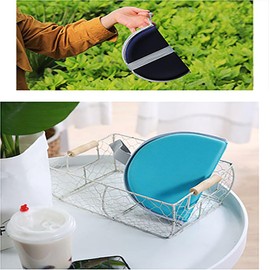 MOLONG Zabuton Cushion Gel Cushion, Portable Foldable Small Cushion for Outdoor Park Grass Camping, Removable Washable Insulation and Moisture Proof Pad Gel Zabuton Slow Rising Zabuton Cushion (Black)