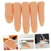 PACKOVE 5pcs Silicone Nail Training Fingers Flexible Joints for Realistic