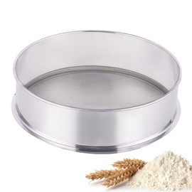 YUCHENGTECH 30 Mesh Sieve Stainless Steel Sieve for Electric Vibration Sieve Diameter 300 mm Height 100 m Multifunctional Sieve for Powder/Granulate Sieving