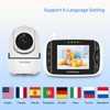 HelloBaby Baby Monitor,Hello Baby Monitor with Camera and Audio, 3.2''