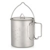 TOMSHOO Ultralight 750ml Titanium Pot Portable Titanium Water Mug Cup