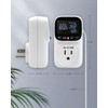 ZILLSEA Digital Temperature Controller, Heating & Cooling Thermostat Plug Outlet,