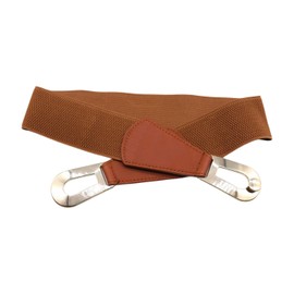 TrendyFashionJewelry Women Skinny Leopard Cheetah Belt - Hip High Waist Silver Western Metal Buckle M L Animal Print, Beige + Black + Beige, Medium - Large