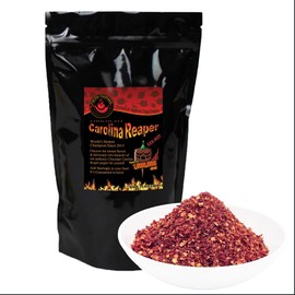 Chocolate Carolina Reaper Pepper Flakes by Magic Plant - Rare Strain Chocolate Reaper Crushed Chili Flakes | Extremely Hot Fruity with Smoky Hints | Natural - Non-GMO – Kosher - Fair Trade (2 Oz)