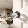 5 Pack Orger Glass Door Knobs for Hallway and Closet,