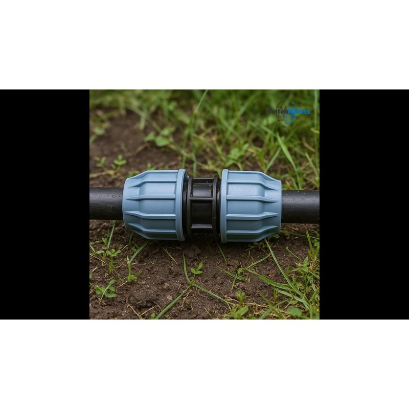 WeltenMarkt PP Pipe Coupling 25mm Compression x Compression DVGW/KIWA/WRAS/SVGW Certified,