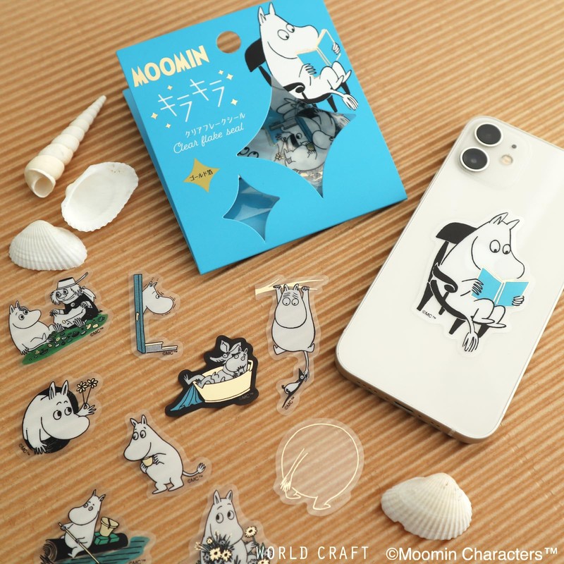 WORLD CRAFT MOKFS-001 Moomin Glitter Clear Flake Seal