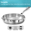 Hawkins Pro 26 cm Frying Pan, Triply Stainless Steel Fry