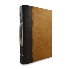 Nepali Collector Journal, Leather & Lokta, Writing Notebook with Handmade Paper. Made in The Himalayas of Nepal. (6x9, Terra Cotta)