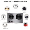 CUSIMAX 1800W Double Hot Plate, Stainless Steel Silver Countertop Burner