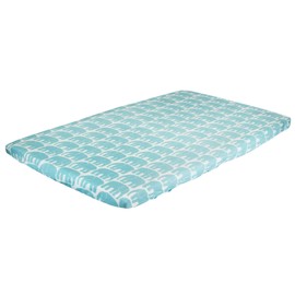 Nishikawa Sangyo Tokyo Nishikawa Fitted Sheet for Baby () Blue Finlayson Elephants Made in Japan LK59303010B 27.6 x 47.2 inches (70 x 120 cm)