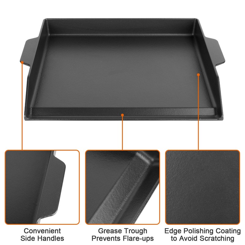 BBQ Future Universal Griddle for Gas Grill with spatula set,