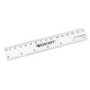 Westcott 6-Inch 150 mm Plastic Ruler - Clear