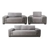 Vianney Juego De 3 Cubresillones Gris Neutral Vianney Doble Vista