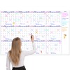 Large Dry Erase Calendar for Wall – Undated Yearly Wall